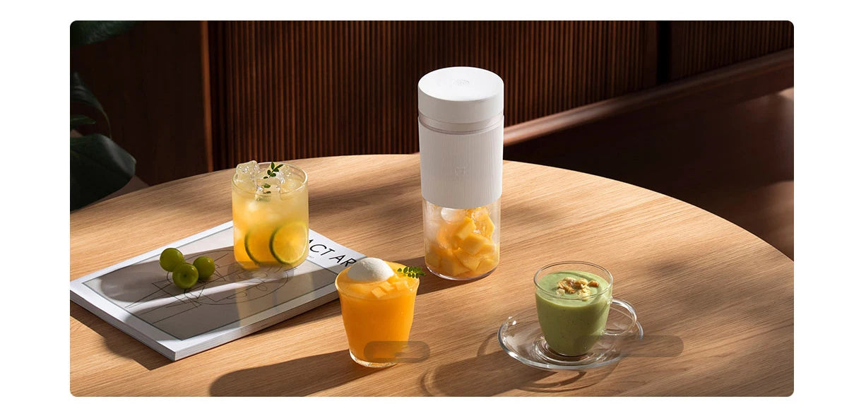 XIAOMI MIJIA Portable Blender,Makes 12 Cups Full Charge,Wireless and Portable,300ML Capacity Mixer Cup Juicer Machine,19,500rpm.