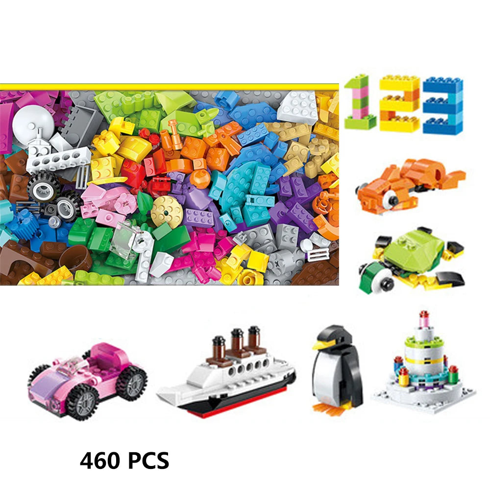 250/500/700 1000 Pcs Pieces Replacement Parts DIY Classic Brick Blocks Building Xmas Gift Creative Moc Sets City Brinquedos