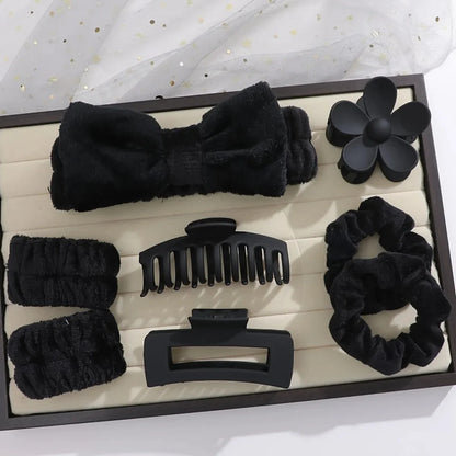 Matte Butterfly Knot Hair Ties Women's Hair Accessories Elastic Hair Bands Floral Hair Clips Autumn Winter New Style Hair Access.