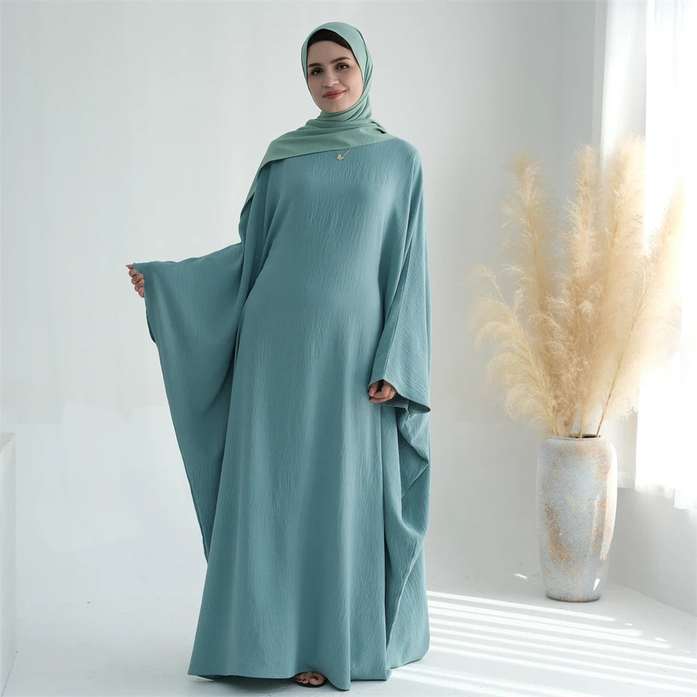 Ramadan Eid Baumwolle Leinen Khimar Abaya Set Dubai Muslim Sets Hijab Kleid Kaftan Abayas Kaftan Marocain Femme Vestidos Para Mujer