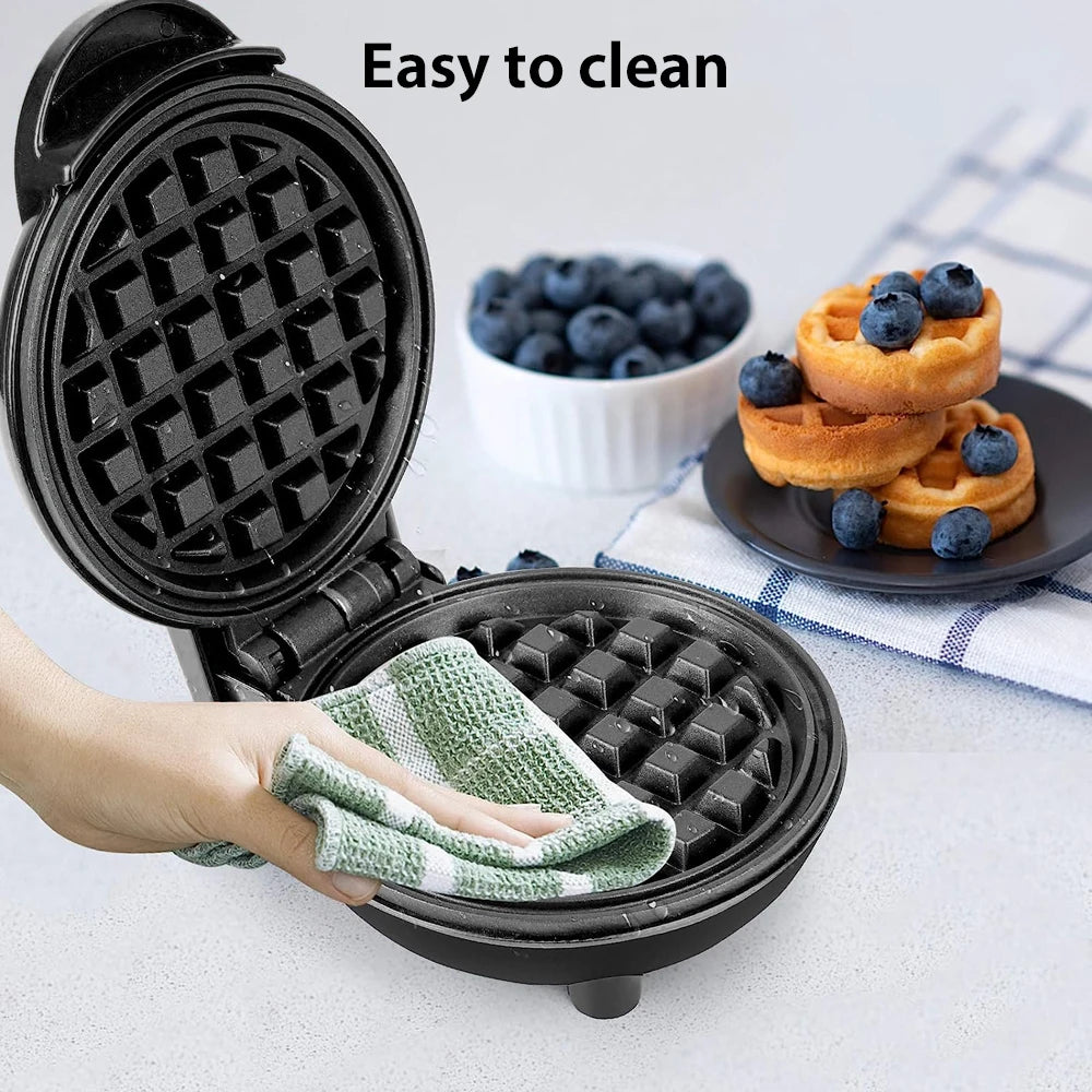 350W Mini Waffle Maker Electric Breakfast Maker Non Stick Pancake Bubble Egg Cake Oven Pan Eggette Machine.
