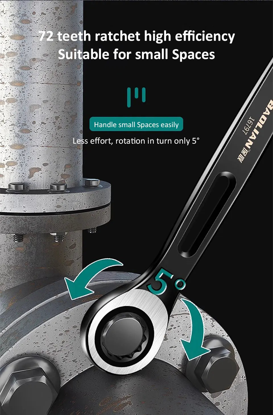 1PC 6-22mm Kombination Ratsche Dual-zweck Schlüssel Metric Universal Spanner arbeitssparende Anti Slip reparatur Werkzeug Hand Werkzeug