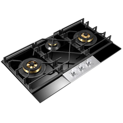 JYZ/T-733-PCB Gas Stove Three Eyes Stove Household Desk Embedded Dual-use Double Stove Natural Gas Liquefied Gas Stove.