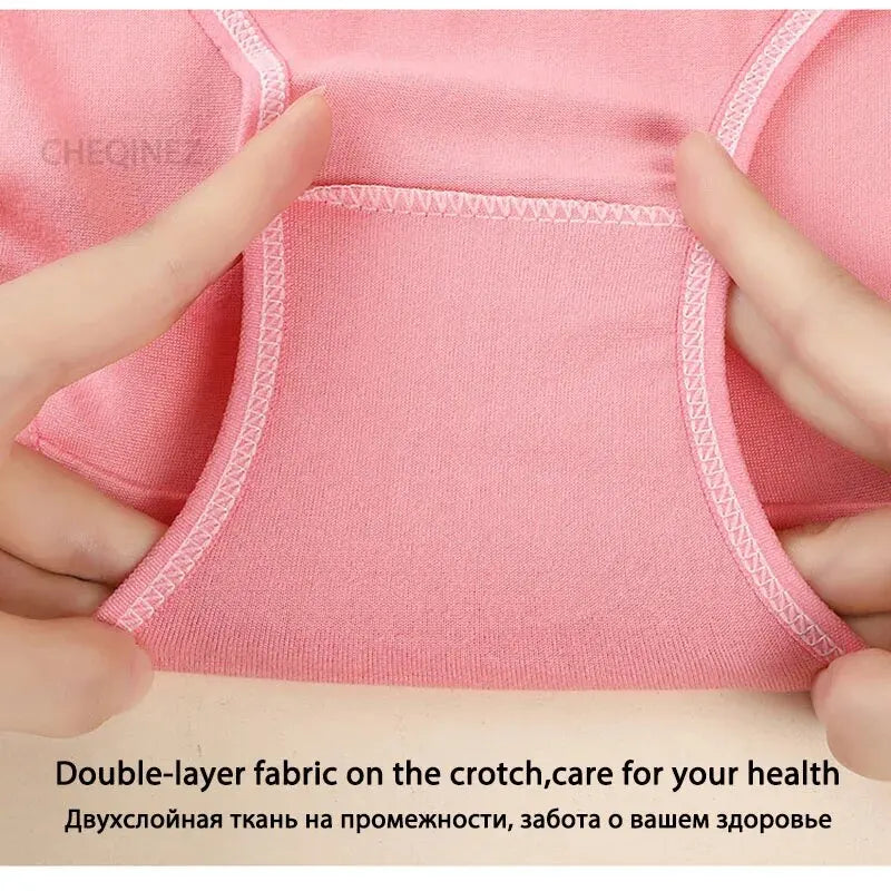 7Pcs/Lot Women's Panties Cotton Plus Size Underwear Girls Briefs Breathable Solid Color Panty Underpant Female Lingerie M-4XL.