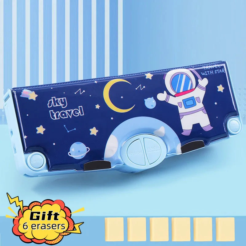 Astronaut multifunktion ale Büro Briefpapier Box Grundschule Schüler große Kapazität Feder mäppchen Cartoon Geschenk 6-teiliges Set