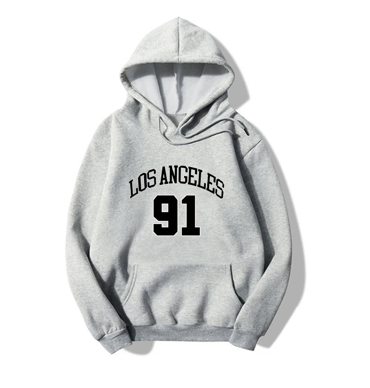 Blessyuki los angeles Brief gedruckt Hoodies Frauen 2023 Herbst Winter plus Größe lässig Vintage weibliche Sweatshirt Streetwear Top