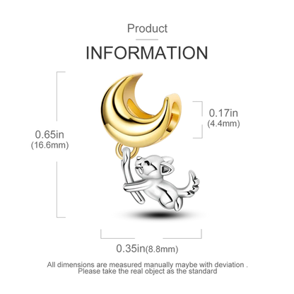 Gold Series DIY Charms Bead Original 925 Sterling Silver Inlaid Zirconium Sun Leopard Pendants Fit Bracelet Jewelry Gift Marking.