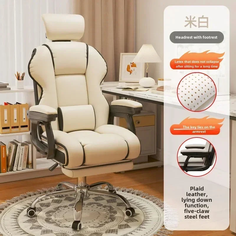 Bequemer Büro-Computerstuhl, universitätsschlafsaal, Schlafzimmer, Wohnzimmer, Spiel, Live-Streaming-Stuhl mit verstellbarer Rückenlehne