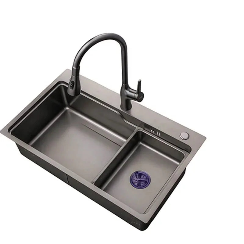 Stainless Steel Kitchen Sink Household Large Single Slot Wash Dish and Wash Vegetables Basin Multifunctional Undermount Basin