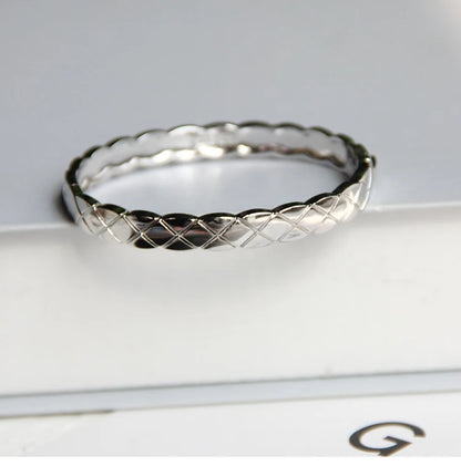 Exquisite Full Zircon Cuff Bracelets Gold Plating Copper Knot Opening Bracelet Minimalist Women's Bangle For Wedding Party