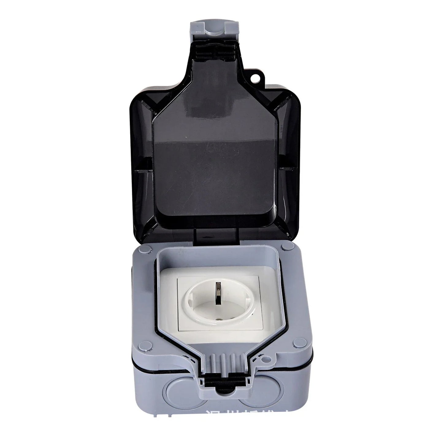 Melery Outdoor-Wandsteckdosen, EU-Stecker, elektrische Steckdosen, IP66, staubdicht, für den Außenbereich, Garten, Masterplug, Rasen.