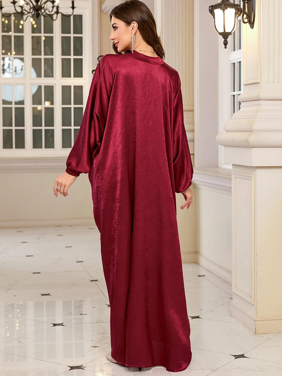 Frauen bestickte lange Kaftane Plus Size Kaftan Kleider Strand Badeanzug Cover Up Moomoo Kleid marokkanische Robe