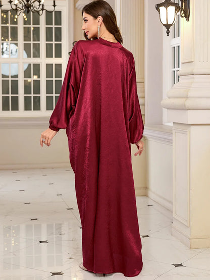 Frauen bestickte lange Kaftane Plus Size Kaftan Kleider Strand Badeanzug Cover Up Moomoo Kleid marokkanische Robe