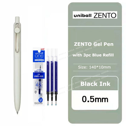 Uniball ZENTO Standard 0,38/0,5 mm Gelschreiber, wasserbasierte, glatte Schreibroller, passend für verschiedene Anlässe, Schreibwaren