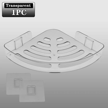 2PCS Badezimmer Regale Küche Lagerung Organizer Kunststoff Shampoo Rack Dusche Regal Bad Zubehör Kein Bohrer Regal