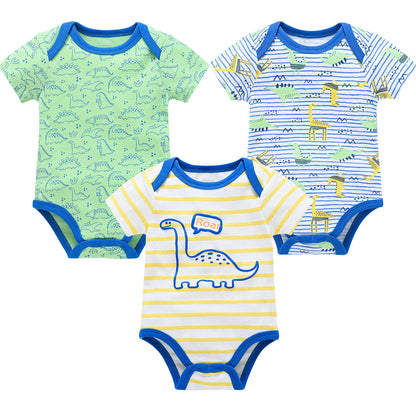 Honeyzone Sommer Baby Kleidung Säuglings Mädchen Strampler Nette Löwe Voller Druck Jungen Bodys 2 teile/satz Trottie Overalls Outfits Боди