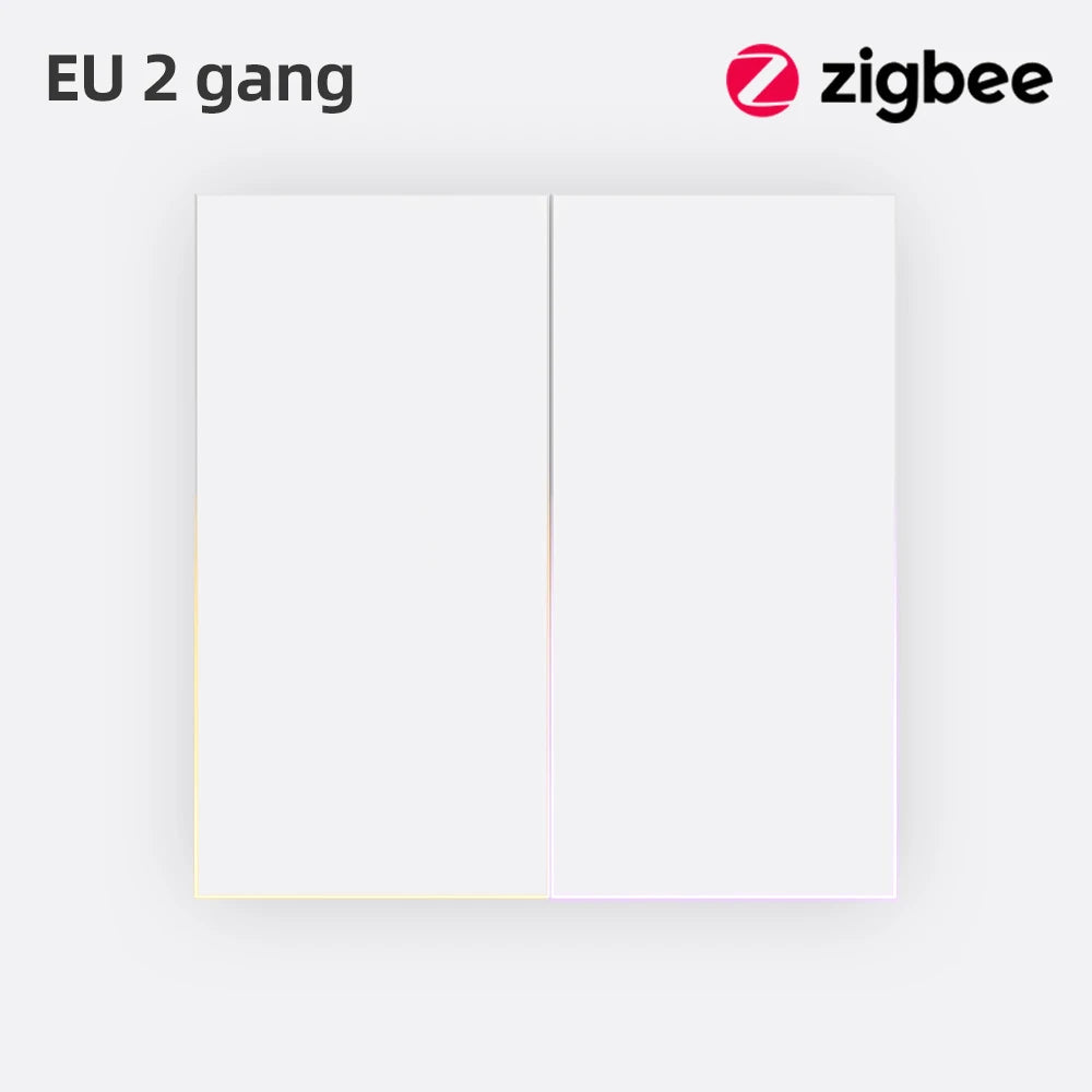 AVATTO Tuya Zigbee/WiFi Smart Lichtschalter mit Neutralleiter, Tasten-Rebound-Schalter mit Umgebungslicht-Unterstützung Alexa Google Home.