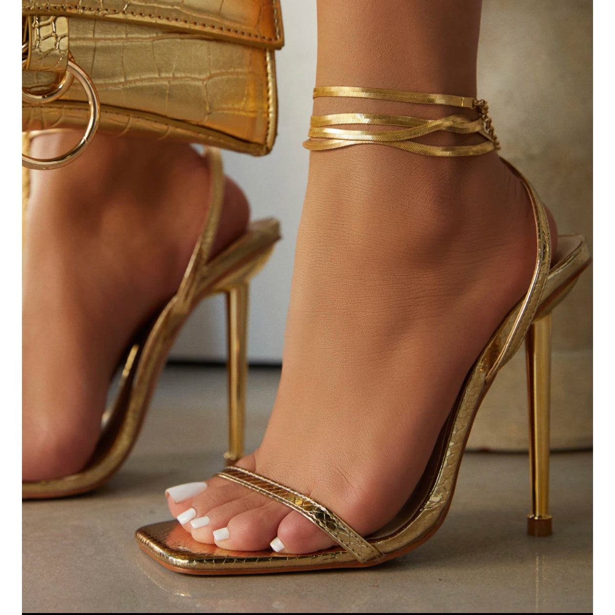 Women High Heels 2023 Summer Square Toe Slingbacks Women Heeled Sandals Sexy Dress Party Thin Heels Shoes Sandalias Femininas.