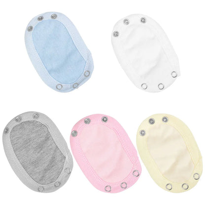5Pcs Baumwolle Body Extender Snap Warme Baby Strampler Verlängerung Stück Vielseitig Verwenden Kinder Körper Anzug Extender Snap Neugeborenen Snap.