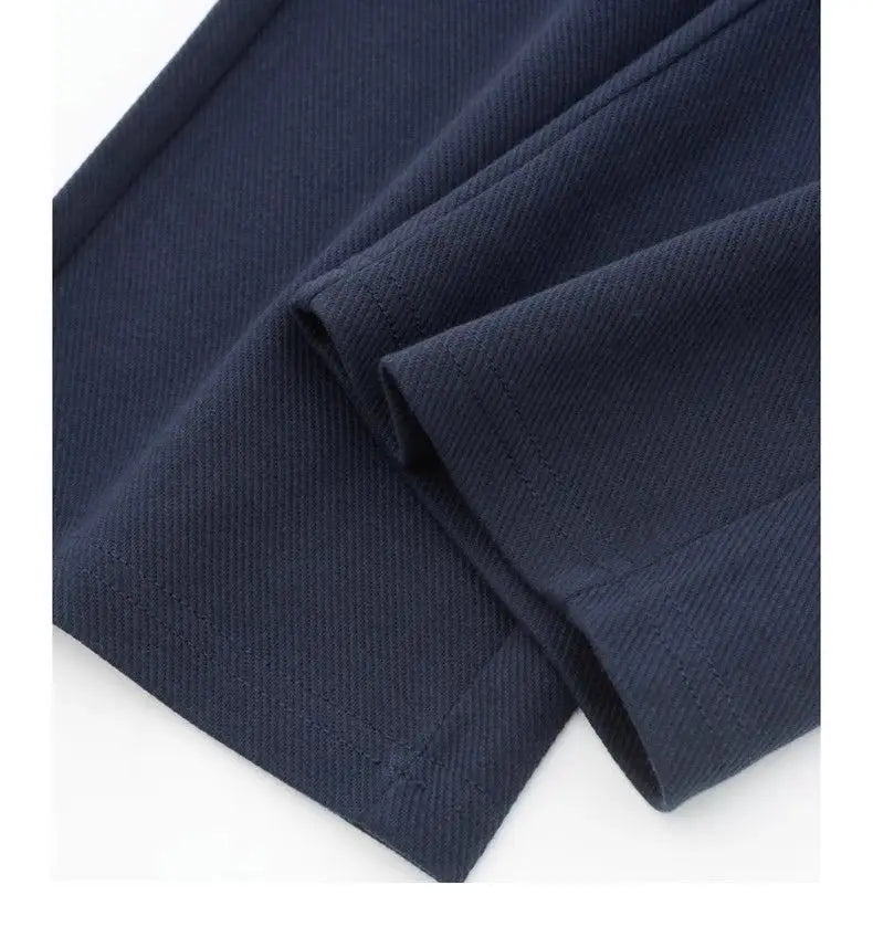 Männer Lose Gerade Hosen Diagonal Streifen Elastische Taille Alle-spiel Knöchel Länge Hosen Frühling Herbst Casual Outdoor Jogginghose