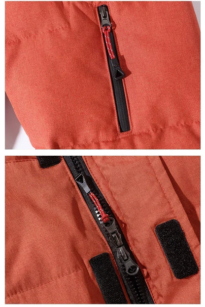 Men White Duck Down Parkas -20 Degree Winter Jacket Men's Thick Warm Snow Parkas Overcoat Windbreaker Hooded Parkas Coat Hombre