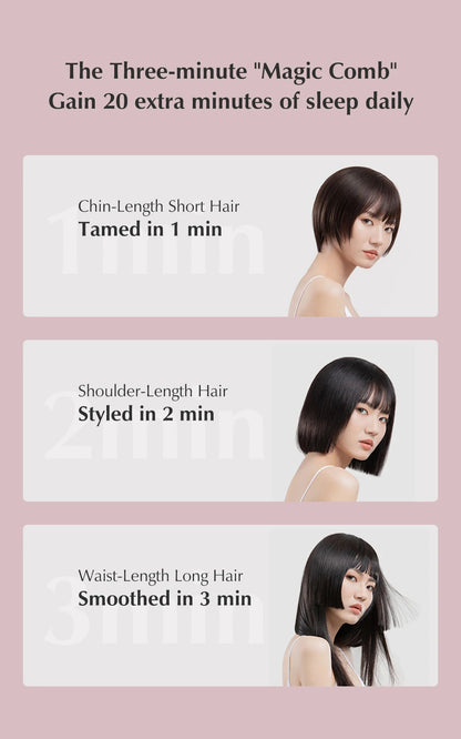 Kinseibeauty  Hair dryer Functional 5 In 1 professional hot air comb straight hair curling equipment salon.