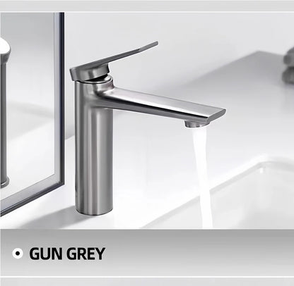 VGX Bathroom Faucets Luxury Gold Basin Mixer Sink Faucet Gourmet Washbasin Tapware Hot Cold Water Tap Brass Chrome Black Grey