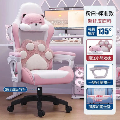 Bezaubernder Stuhl für Studenten, bequemes langes Sitzen, verstellbarer Home-Office-Gaming-Sitz