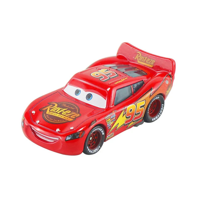 Disney Pixar Cars 2 3 Lightning McQueen Div Fritte Frank Mater Chick Hicks 1:55 Diecast Vehicle Metal Toy Car Kid Birthday Gift