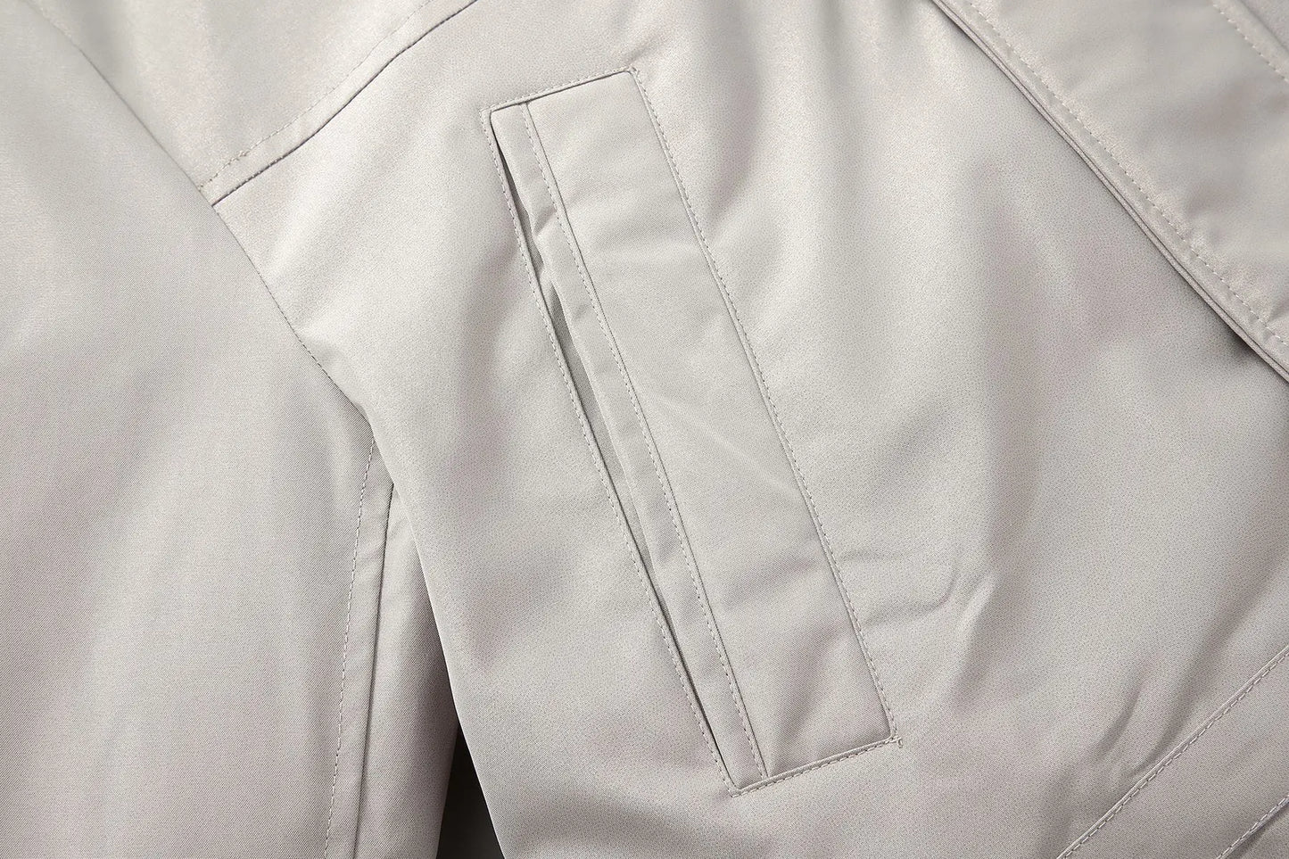 Compass Top Patch Italian Luxury Style  men's Solid color pointy collar single-breasted quilted jacket Nylon Grade 3 waterproof.