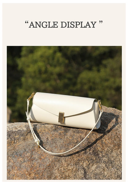 Hifashion Elegant Genuine Leather Underarm Shoulder Bags For Women 2025 Luxury Designer Crossbody Purses Square Ladies Handbags