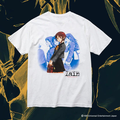 Classic Anime Serial Experiments Lain Print T-shirts Summer Men Oversized Y2k Casual Cotton T-shirts Street Hip Hop Male Clothes.