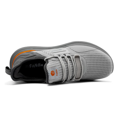 FitVille Herrenschuhe, extra breit, leicht, für geschwollene Füße, orthopädische Fußschmerzlinderung, Straßenlauf- und Wandersneaker
