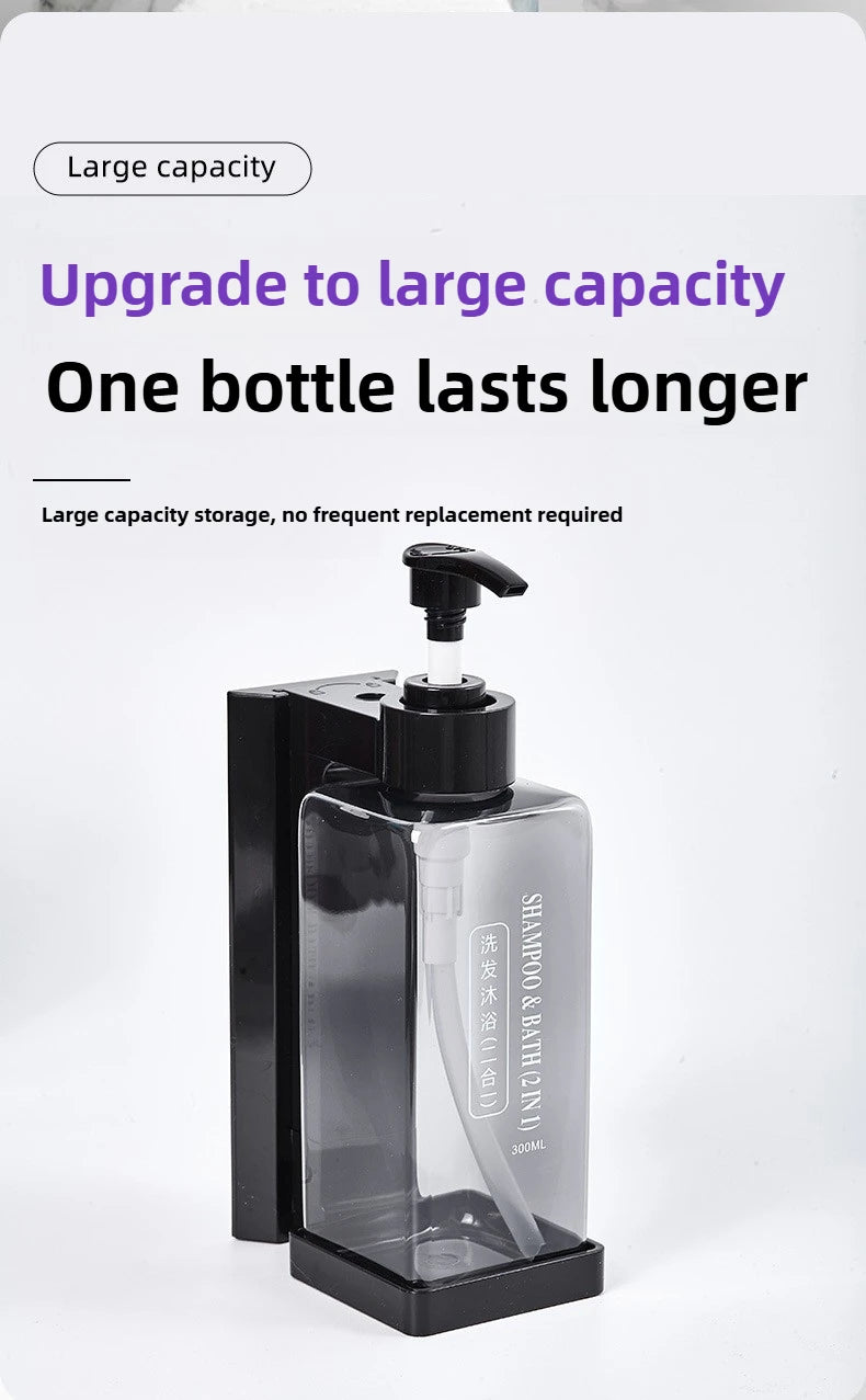 300 ml Hotel-Seifenspender zur Wandmontage, nachfüllbarer Shampoo- und Spülungsspender, für Badezimmerbedarf, Hotelparty