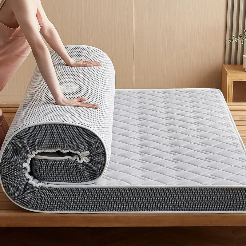 Naturlatex-Matratze, Zuhause, Schlafzimmer, Tatami, Memory, Wattepad, gepolstert, Vermietung, einzelner Studentenwohnheim, verdickt