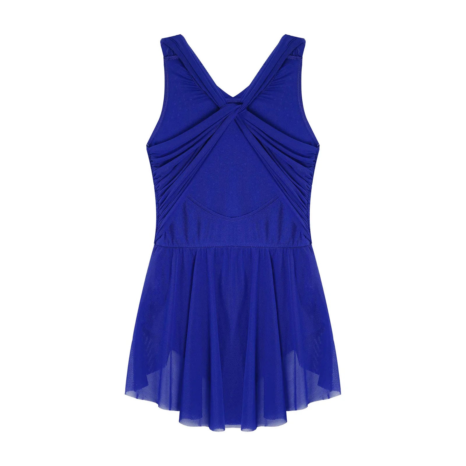 Kinder Mädchen Ärmellose Ausschnitt Strass Eiskunstlauf Trikot Kleid Lyrical Dance Gymnastik Akrobatik Leistung Kostüm.