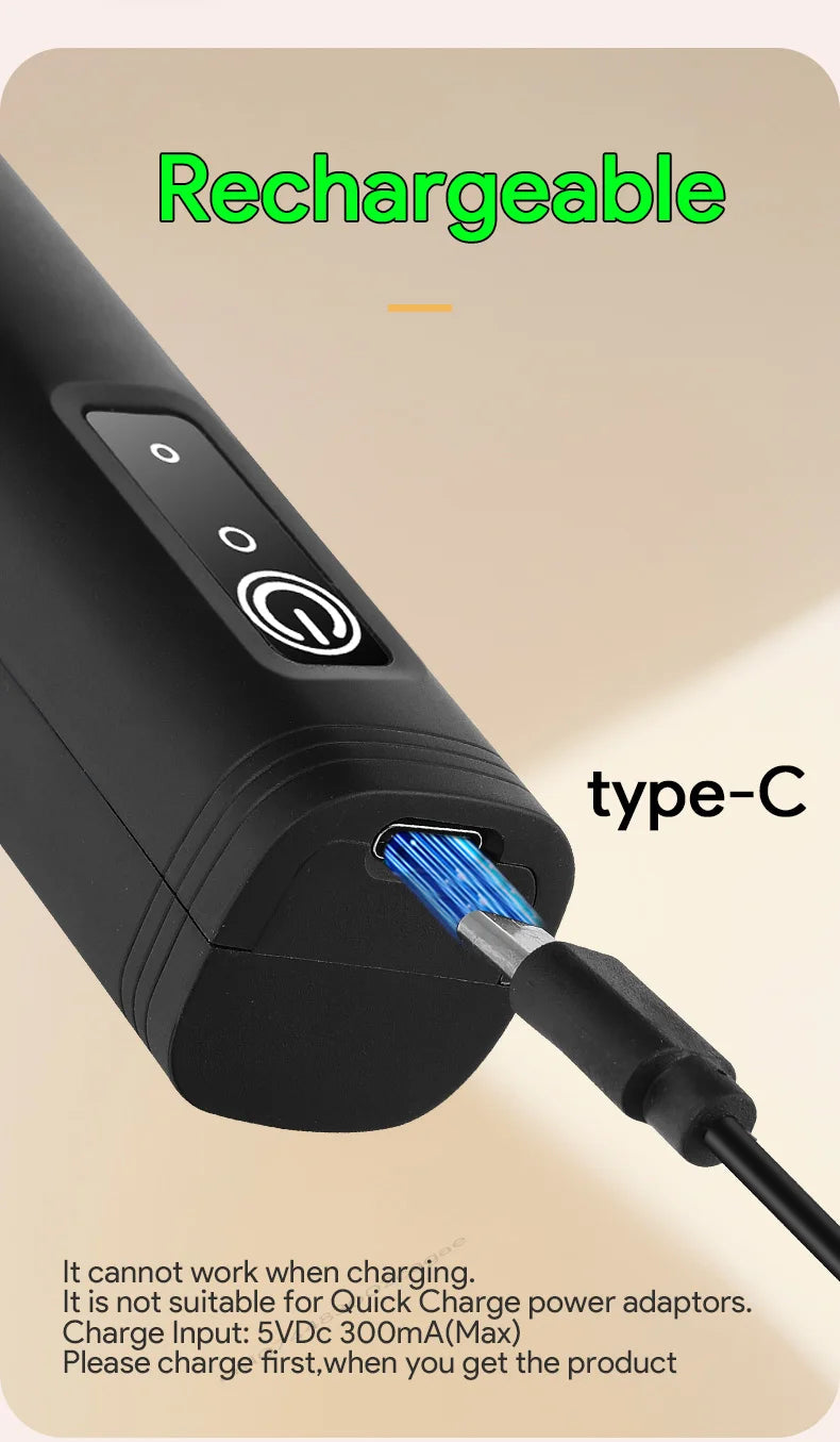 Electric Milk Frother USB Rechargeable Handheld Egg Beater 3 Speeds Foam Maker Mixer Coffee Drink Frothing Wand Foamer Kitchen.