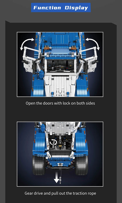 Mould King 13088 13089 Technical Car Toys The RC Avtoros Shaman 8x8 Building Block Assembly Car Brick Set Kids Christmas Gift.