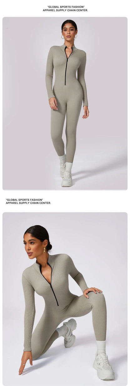 Fall Winter Yoga Suit Women's Seamless Fitness Bodysuit Tight Leggings Spiral Design Exercise Pants Gym Outfit Yoga Clothes.