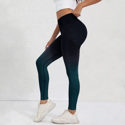 Tie Dye Seamless Leggings for Women High Waist Yoga Pants, Scrunch Butt Lifting Elastic Tights.