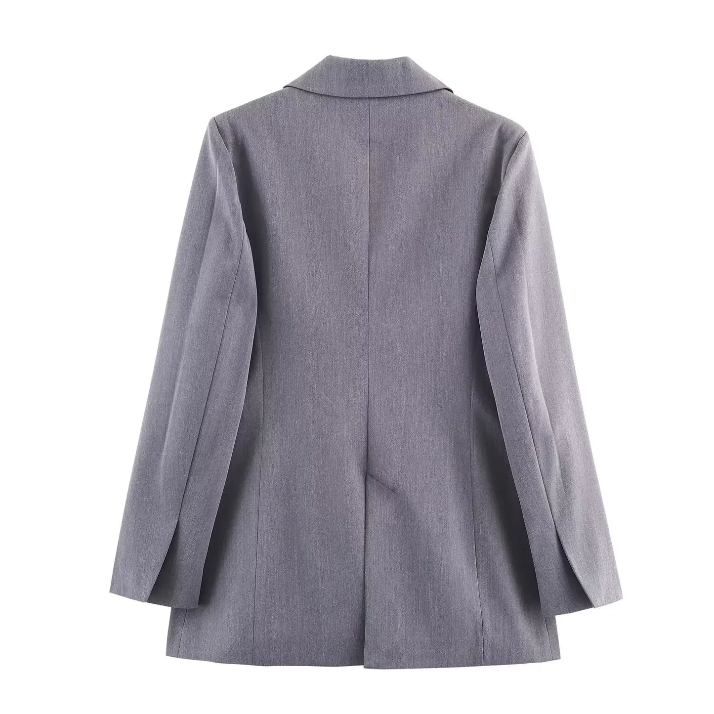 HH Frau Mode Vielseitige Lange Ärmel Zweireiher Tasche Dekoration Blazer + High Street Casual Pendeln Hose 2-teiliges Set