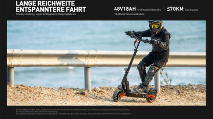 JOYOR T6E(ABE) Adult Electric Scooter 500W Motor 48V18AH Battery E-Mountain Escooter 10" Off-Road Tire Foldable E-Scooter.