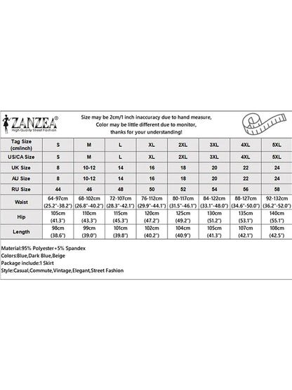 2025 ZANZEA Oversized Summer Maxi Skirts Women Elastic Waist Pleated Long Skirt Casual Solid Color High Waist Ruffled Skirts.