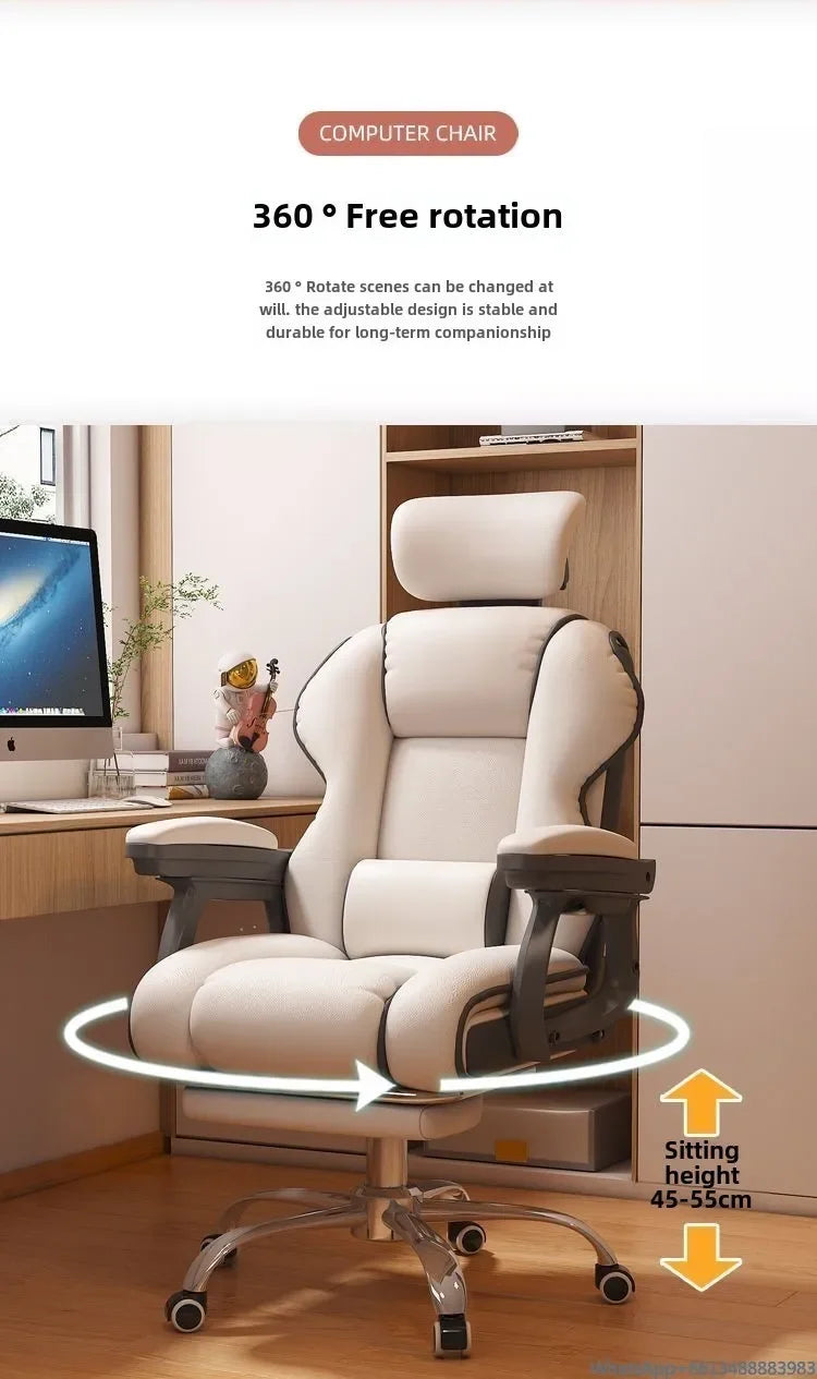 Bequemer Büro-Computerstuhl, universitätsschlafsaal, Schlafzimmer, Wohnzimmer, Spiel, Live-Streaming-Stuhl mit verstellbarer Rückenlehne