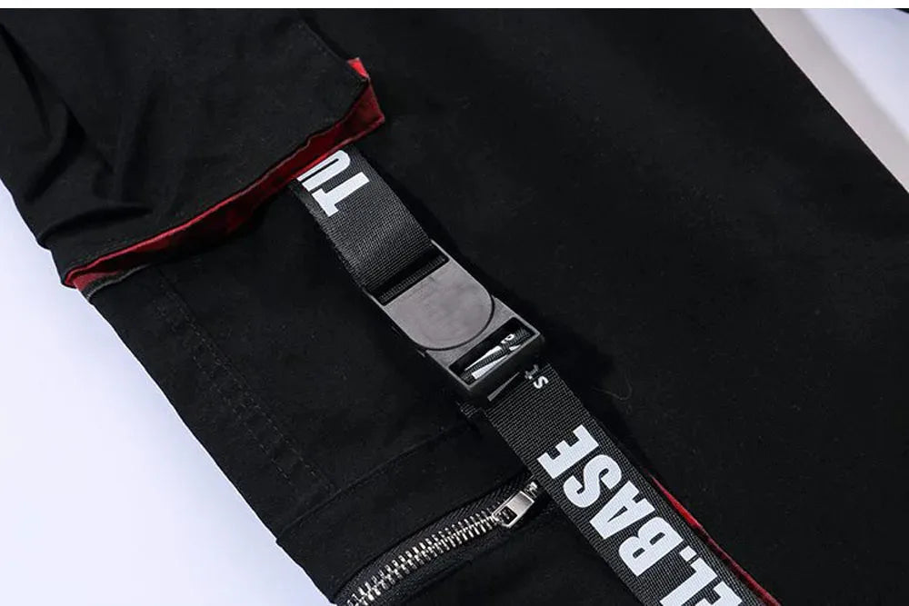 Men Joggers Cargo Pants Multi-pocket Elastic Waist Harem Pants Men Casual Hip Hop Streetwear Sweatpants Pencil Pants Techwear