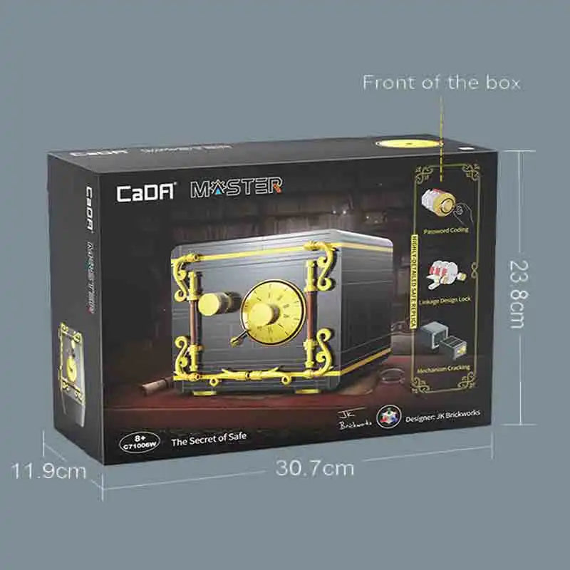 Cada 422PCS City Retro Combination Safe Building Blocks The Secret of Safe Experiment Education Bricks Toys Boys Gifts.