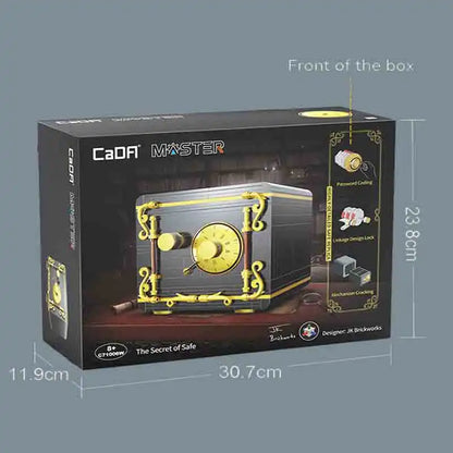 Cada 422PCS City Retro Combination Safe Building Blocks The Secret of Safe Experiment Education Bricks Toys Boys Gifts.