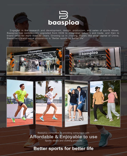 Baasploa Wanderschuhe Herren Outdoor Wasserdicht Camping Beständig Rutschfeste Turnschuhe Männlich Lässig Leichte Schnür-Wanderschuhe