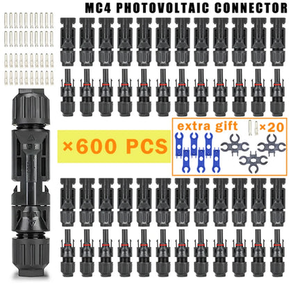 10/20/50/100/300/400PCS Photovoltaic Solar Connector Kit Plug 1000V 30A connectors for solar panels PV/MC Cable 2.5/4/6mm².