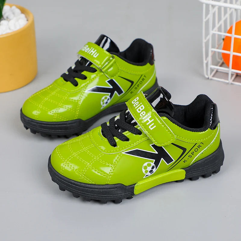 Soccer Cleats for Kids 2024 New Children Football Cleats Fashion Firm Ground Soccer Shoes.